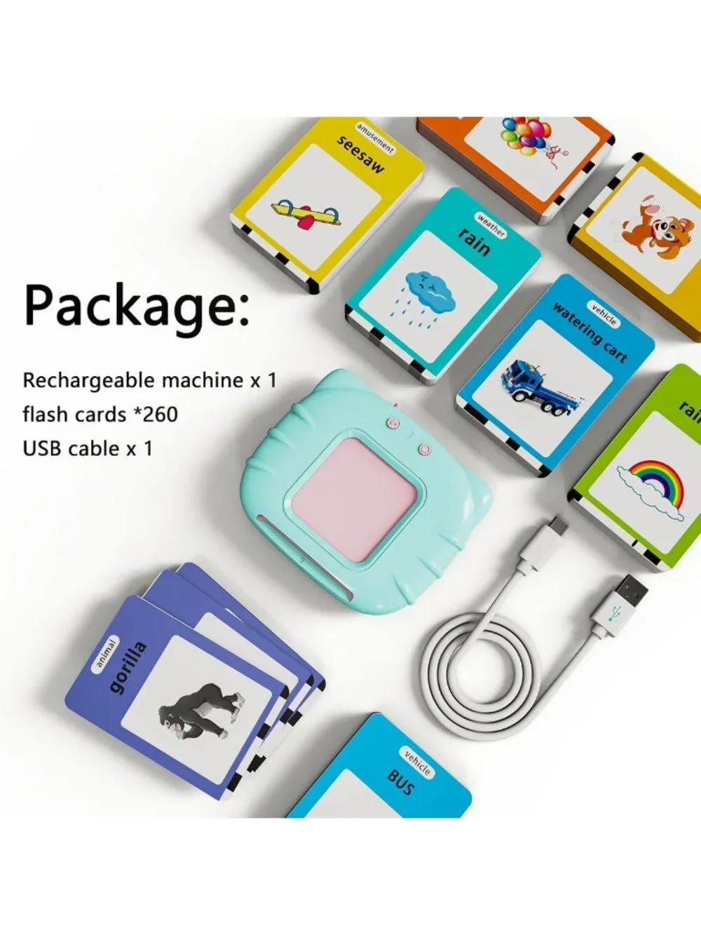 Interactive Learning Toy for Toddlers 1-5, Music, Flash Cards & Alphabet Fun